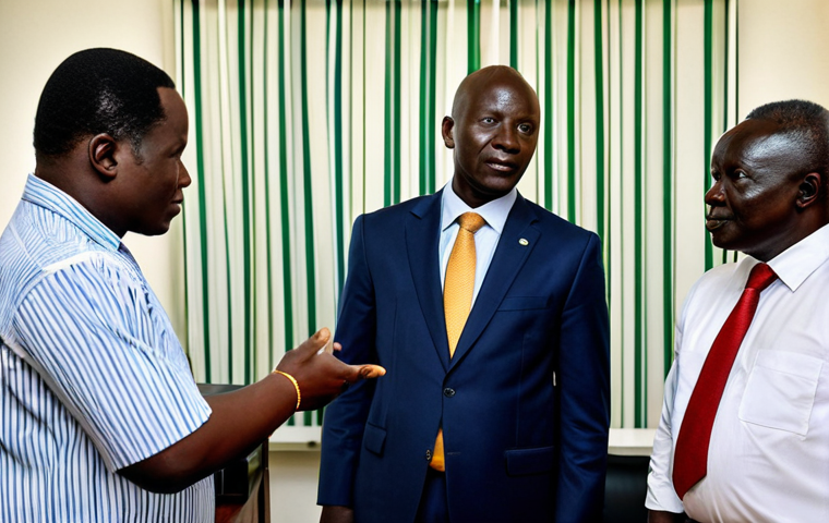 Gambia and the African Union**

"A professional, fully clothed Gambian diplomat in a modern office setting, meeting with African Union representatives, discussing Agenda 2063, appropriate content, safe for work, perfect anatomy, natural proportions, professional attire, modest dress, high quality, well-formed hands, proper finger count."

**