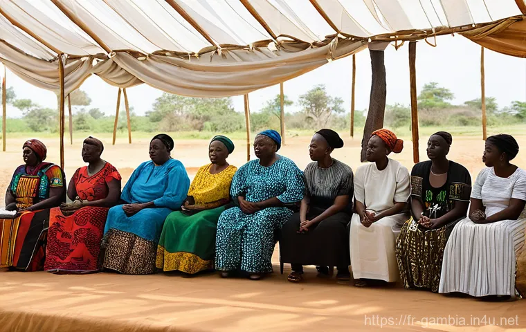 감비아 대통령 및 정치 상황 - **Prompt:** "A high-resolution, dynamic image depicting young Gambians (aged 18-30) contributing to ...